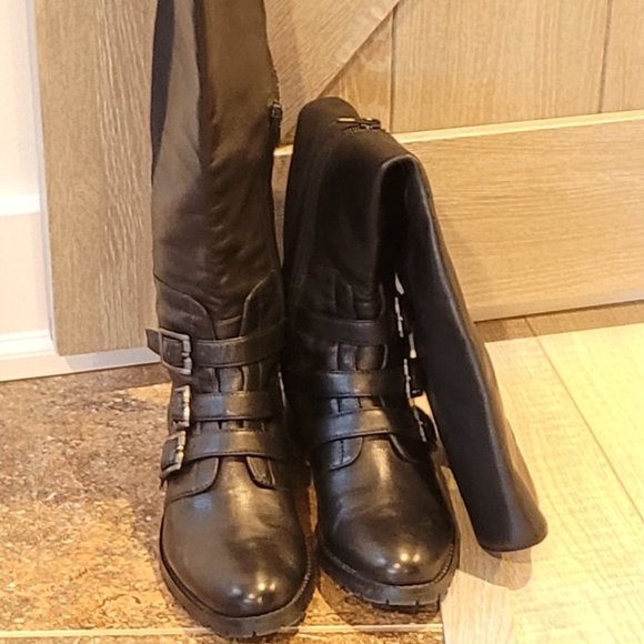 VINCE CAMUTO, New Leather boots, black, US 8 - Picture 7 of 12